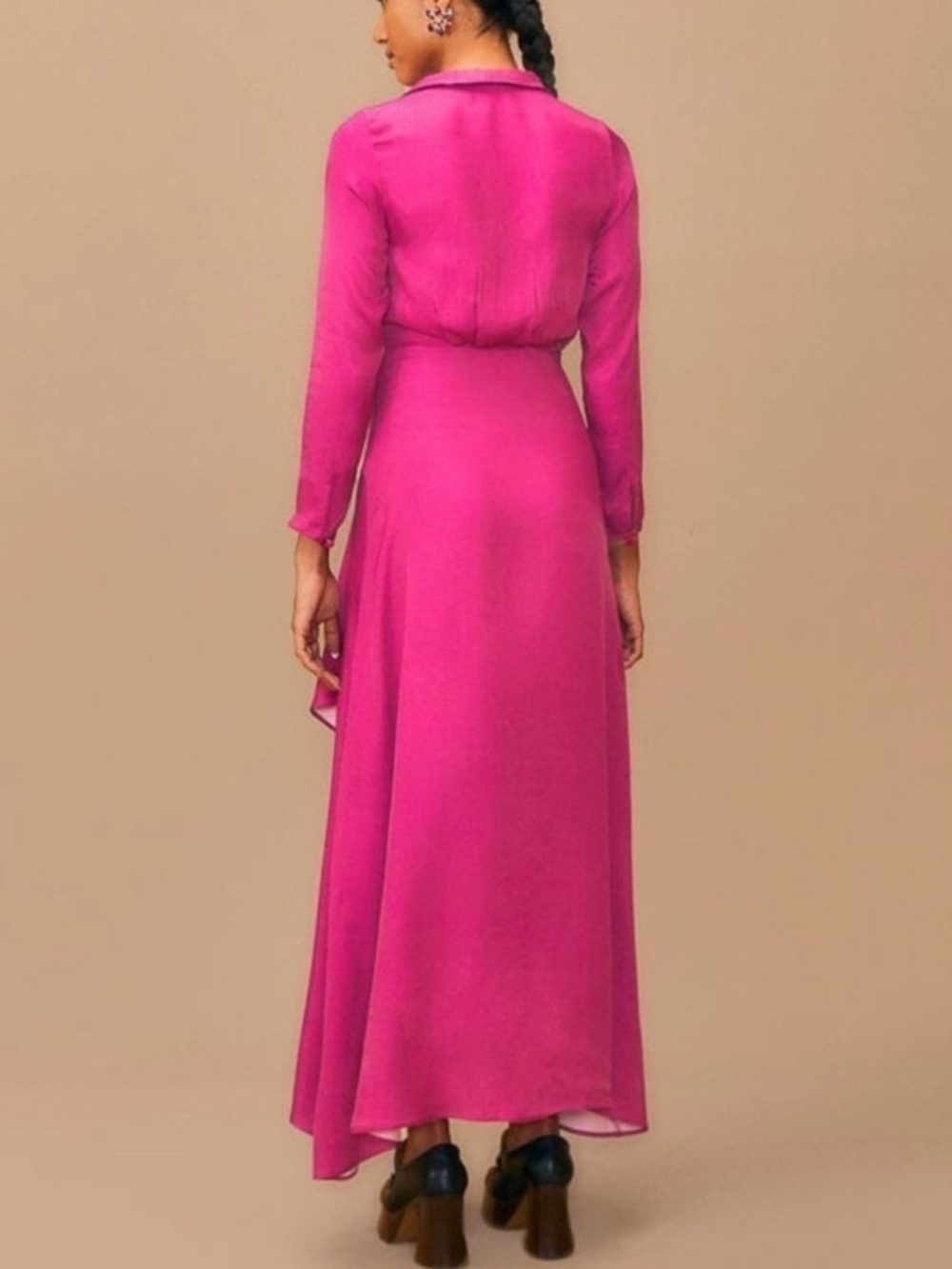 FARM Rio Fuchsia V-Neck Maxi Dress - Picture 3 of 13